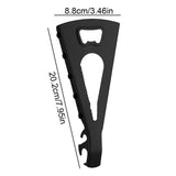 Maxbell Jar Opener Multifunctional Bottle Opener Bar Gift Lid Opener Gripper for Can Black