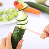 Maxbell 3x Cucumber Slicer Gadget Spiral Slicer for Picnic Outdoor Camping Household