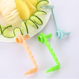 Maxbell 3x Cucumber Slicer Gadget Spiral Slicer for Picnic Outdoor Camping Household