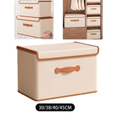 Maxbell Clothes Storage Bin with Lid Folding Storage Container for Bedroom Home Toys M