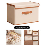 Maxbell Clothes Storage Bin with Lid Folding Storage Container for Bedroom Home Toys M
