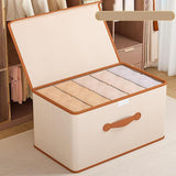 Maxbell Clothes Storage Bin with Lid Folding Storage Container for Bedroom Home Toys L