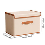 Maxbell Clothes Storage Bin with Lid Folding Storage Container for Bedroom Home Toys L