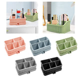 Maxbell Toothbrush Holder Multifunctional Makeup Storage Box Detachable for Bathroom Pink