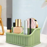 Maxbell Toothbrush Holder Multifunctional Makeup Storage Box Detachable for Bathroom Green