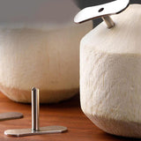 Maxbell Coconut Opening Tool Easy Use Straw Hole Maker for Young and Mature Coconuts