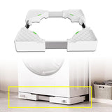 Maxbell Washing Machine Base Low Noise Fridge Undercarriage Stand Bracket for Dryers White