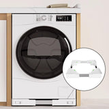 Maxbell Washing Machine Base Low Noise Fridge Undercarriage Stand Bracket for Dryers White