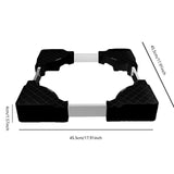 Maxbell Washing Machine Base Low Noise Fridge Undercarriage Stand Bracket for Dryers Black