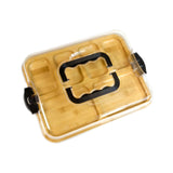 Maxbell Bamboo Cheese Board Reusable Cheese Platter for Housewarming Wedding Kitchen