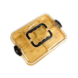 Maxbell Bamboo Cheese Board Reusable Cheese Platter for Housewarming Wedding Kitchen