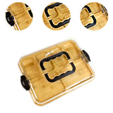 Maxbell Bamboo Cheese Board Reusable Cheese Platter for Housewarming Wedding Kitchen