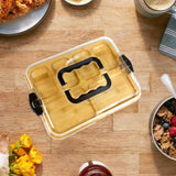 Maxbell Bamboo Cheese Board Reusable Cheese Platter for Housewarming Wedding Kitchen
