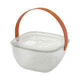 Maxbell Fruit Bowl Breakfast Trays Multifunctional Ornament for Outdoor Home Camping Clear