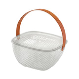 Maxbell Fruit Bowl Breakfast Trays Multifunctional Ornament for Outdoor Home Camping Clear