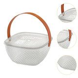 Maxbell Fruit Bowl Breakfast Trays Multifunctional Ornament for Outdoor Home Camping Clear