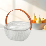 Maxbell Fruit Bowl Breakfast Trays Multifunctional Ornament for Outdoor Home Camping Clear