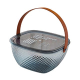 Maxbell Fruit Bowl Breakfast Trays Multifunctional Ornament for Outdoor Home Camping Blue