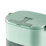 Maxbell Ice Tray with Lid and Bin Quickly Release DIY Ices Box for Hotel Home Coffee Green