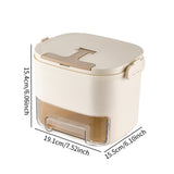 Maxbell Ice Tray with Lid and Bin Quickly Release DIY Ices Box for Hotel Home Coffee Beige