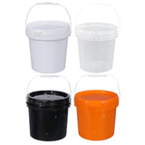 Maxbell Paint Can 5L Portable Empty with Lid and Handle for Kitchen Garden Traveling White