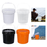 Maxbell Paint Can 5L Portable Empty with Lid and Handle for Kitchen Garden Traveling White