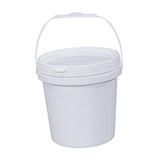 Maxbell Paint Can 5L Portable Empty with Lid and Handle for Kitchen Garden Traveling White