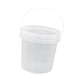 Maxbell Paint Can 5L Portable Empty with Lid and Handle for Kitchen Garden Traveling Clear