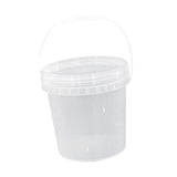 Maxbell Paint Can 5L Portable Empty with Lid and Handle for Kitchen Garden Traveling Clear