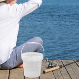 Maxbell Paint Can 5L Portable Empty with Lid and Handle for Kitchen Garden Traveling Clear