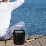 Maxbell Paint Can 5L Portable Empty with Lid and Handle for Kitchen Garden Traveling Black