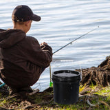 Maxbell Paint Can 5L Portable Empty with Lid and Handle for Kitchen Garden Traveling Black