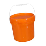 Maxbell Paint Can 5L Portable Empty with Lid and Handle for Kitchen Garden Traveling Orange