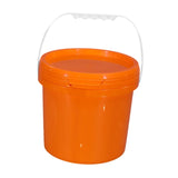 Maxbell Paint Can 5L Portable Empty with Lid and Handle for Kitchen Garden Traveling Orange