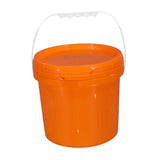 Maxbell Paint Can 5L Portable Empty with Lid and Handle for Kitchen Garden Traveling Orange