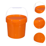 Maxbell Paint Can 5L Portable Empty with Lid and Handle for Kitchen Garden Traveling Orange
