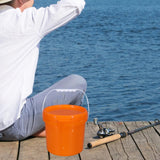 Maxbell Paint Can 5L Portable Empty with Lid and Handle for Kitchen Garden Traveling Orange