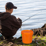 Maxbell Paint Can 5L Portable Empty with Lid and Handle for Kitchen Garden Traveling Orange