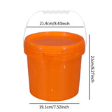 Maxbell Paint Can 5L Portable Empty with Lid and Handle for Kitchen Garden Traveling Orange