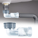 Maxbell Kitchen Sink Drain Pipe Pipe Connector for Filter Dishwasher Water Dispenser