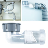 Maxbell Kitchen Sink Drain Pipe Pipe Connector for Filter Dishwasher Water Dispenser