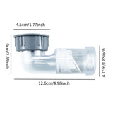 Maxbell Kitchen Sink Drain Pipe Pipe Connector for Filter Dishwasher Water Dispenser