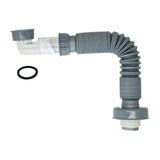 Maxbell Kitchen Sink Drain Pipe Plug and Play Telescopic for Washbasin Bathroom Dorm 90cm