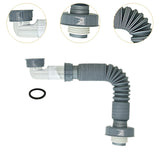 Maxbell Kitchen Sink Drain Pipe Plug and Play Telescopic for Washbasin Bathroom Dorm 90cm