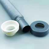 Maxbell Kitchen Sink Drain Pipe Plug and Play Telescopic for Washbasin Bathroom Dorm 120cm
