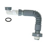 Maxbell Kitchen Sink Drain Pipe Plug and Play Telescopic for Washbasin Bathroom Dorm 120cm