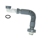 Maxbell Kitchen Sink Drain Pipe Plug and Play Telescopic for Washbasin Bathroom Dorm 120cm