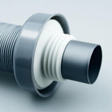 Maxbell Kitchen Sink Drain Pipe Plug and Play Telescopic for Washbasin Bathroom Dorm 120cm