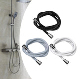 Maxbell Silicone Shower Hose Replacement G1/2 Threaded for Bathroom Toilet Apartment Black 1.5M