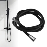 Maxbell Silicone Shower Hose Replacement G1/2 Threaded for Bathroom Toilet Apartment Black 2M